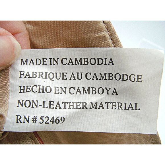 NEW Vegan Leather Belt Loop Latch Wristlet Pouch Wallet Tan Toffee Snap Closure - Picture 9 of 9